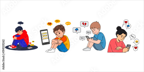 Cyberbullying Illustration