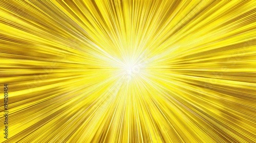 Abstract yellow light burst design