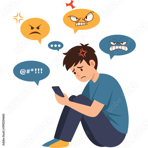 Cyberbullying Illustration