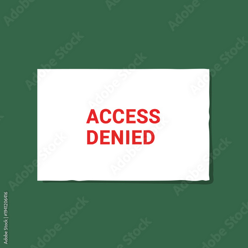Access Denied Stamp. Red Warning Sign. Forbidden Concept.