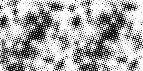 Abstract grunge background with splats and halftone effect