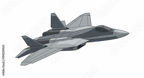 A sleek gray fighter jet soars through the air with pointed nose