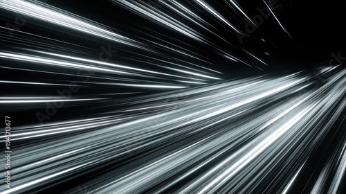 Abstract light streaks on transparent