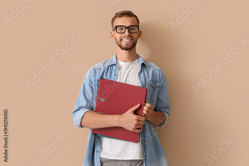 Young businessman in eyegla...