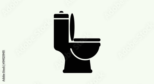 Modern minimalist lavatory icon illustration for hygiene and essential restroom design concepts