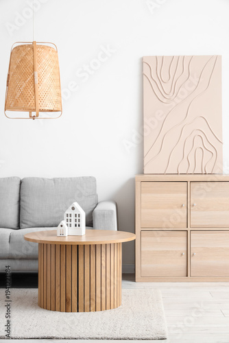 Light interior of living ro...