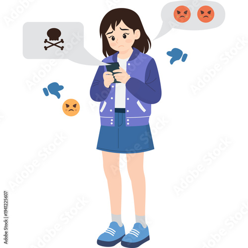 Cyberbullying Illustration