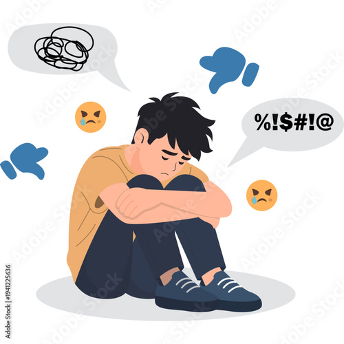 Cyberbullying Illustration