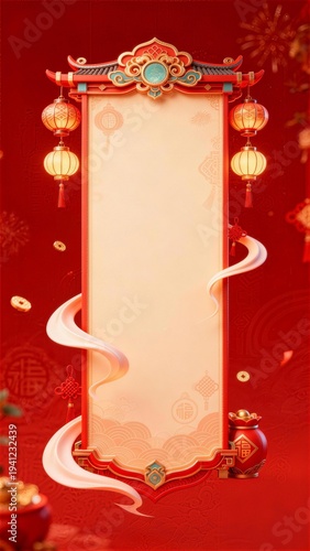 Chinese-Style Text Border Design Assets

