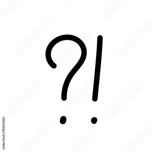 びっくり　漫符