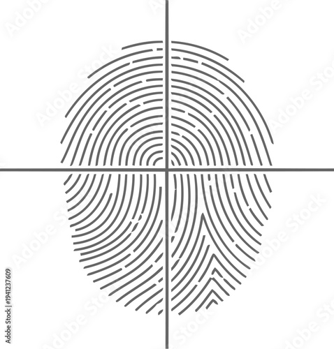 Fingerprint on crosshair