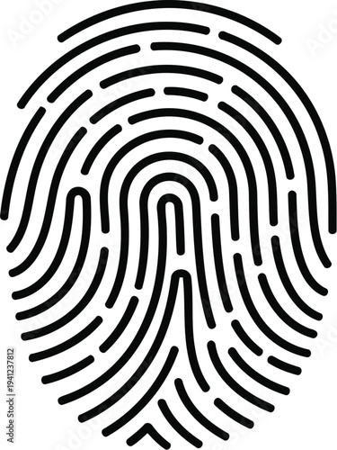 Black and white fingerprint