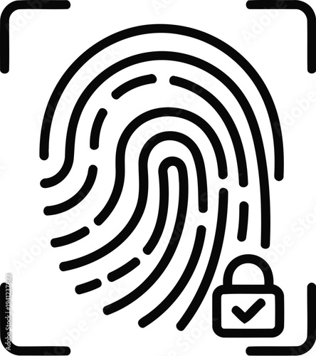 Secure fingerprint scan