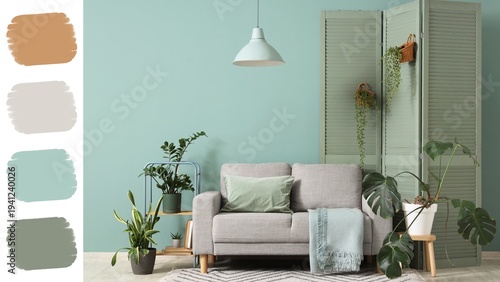 Interior of living room wit...