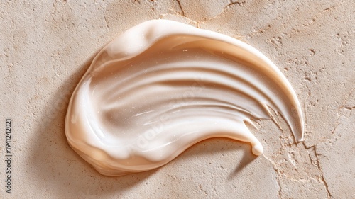 滑らかでクリーミーな化粧品クリームのテクスチャー。美容やスキンケア関連の素材に最適なイメージ。