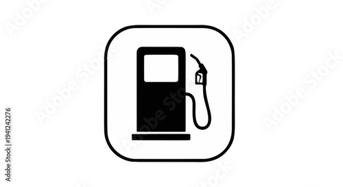 An icon representing a fuel pump at a gas station, commonly used to indicate services related to vehicles and automotive needs