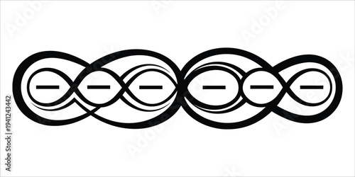 Molecular structure of dna double helix model