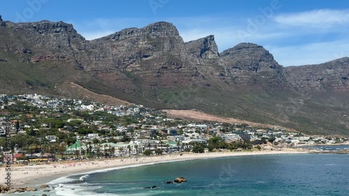 Panoramic view of Camps Bay, Cape Town, South Africa