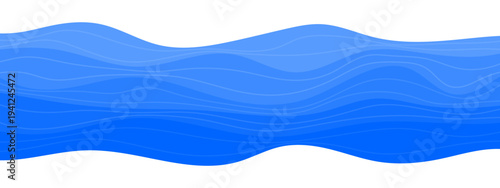 Flat gradient blue water ripples