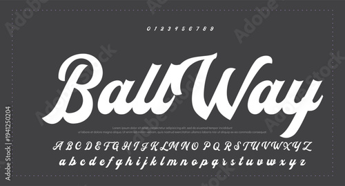 letter design with signature font style 