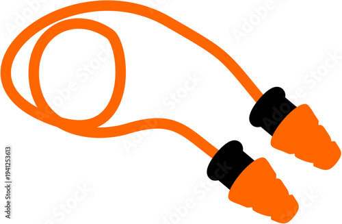 Illustration of ear plug icon 