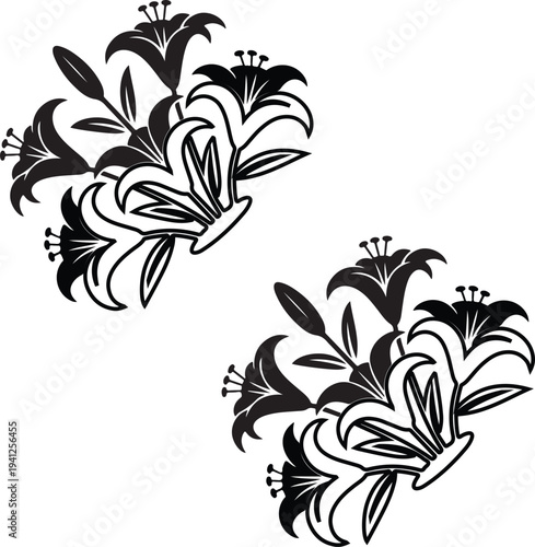 Abstract Number 9 and 3 Vector Illustration