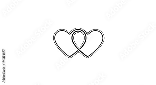 Intertwined Hearts Symbol: Love, Connection, Unity, Romance, Friendship, Partnership