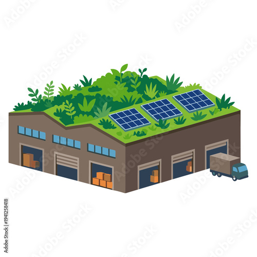 Renewable Energy Technology Elements Set with Geothermal, Hydrogen, Tidal, Wave and Algae Biofuel Illustration