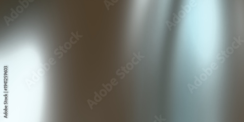 Canvas Print Silver metallic background with smooth gradient and shiny chrome surface