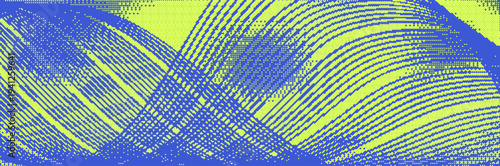 Pixelated bitmap texture background, wavy lines. Retro pixel art. Glitch dither waves. Y2k pattern. 8 bit green blue backdrop. Duotone creative concept. Vector illustration for banner wallpaper card.