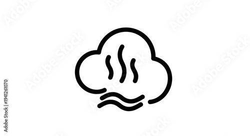 Chef Hat Steam Icon, Cooking, Food Service, Culinary, Restaurant, Kitchen, Hot Food, Aroma