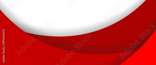 Modern Red Layered Wave Abstract Background. A dynamic vector illustration featuring sweeping crimson and scarlet organic curves with soft shadows on a white base. Ideal for high-energy branding.