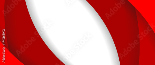 Modern Red Layered Wave Abstract Background. A dynamic vector illustration featuring sweeping crimson and scarlet organic curves with soft shadows on a white base. Ideal for high-energy branding.