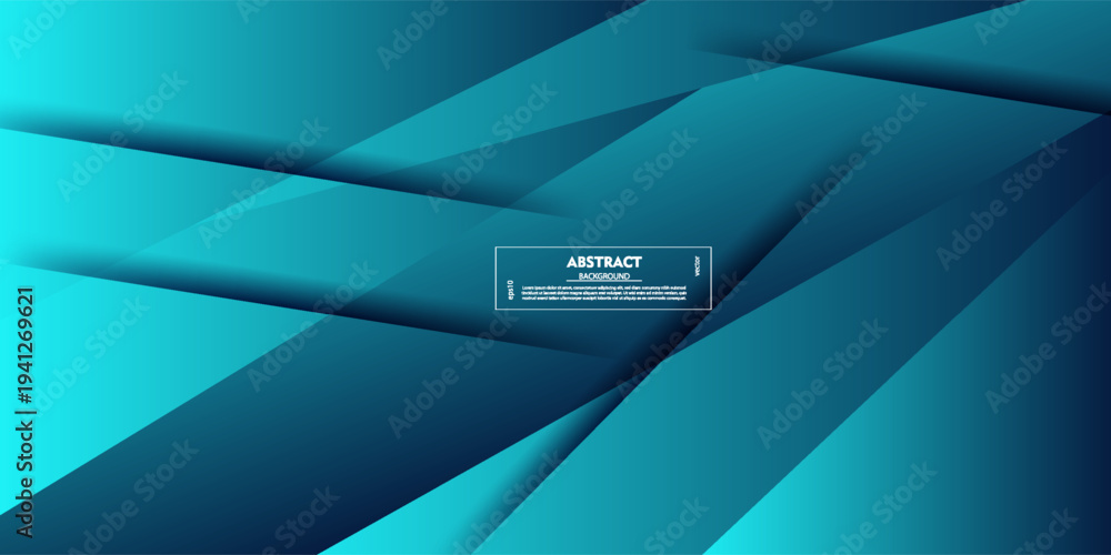 Fototapeta premium Abstract blue background design concept with overlapping shapes and shadow elements. Vector Eps10