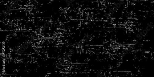 Snow, stars, fairy twinkling lights, rain drops on black background.