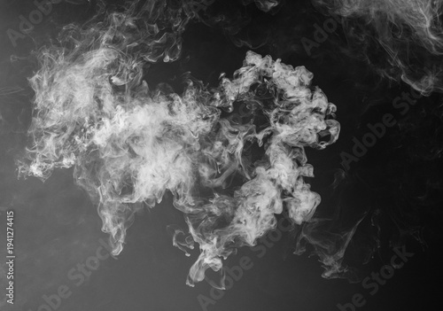 Atmospheric smoke, abstract neon color background, close-up