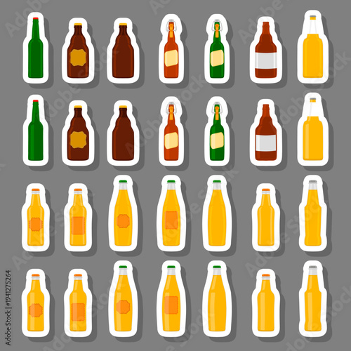 Big kit beer glass bottles with lid for brewery