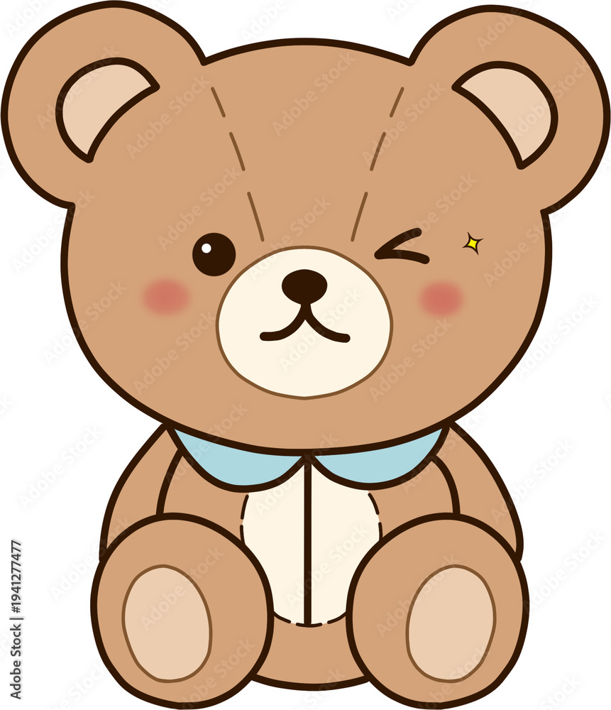 Obraz premium Lovely teddy bear illustration