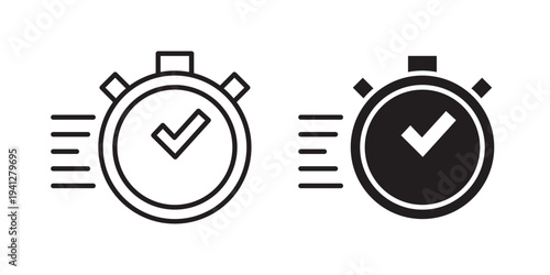 quick response icon for web, design. Linear illustrations, editable strokes