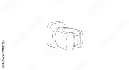 Shower Head Holder Bracket - Modern Bathroom Fixture, Adjustable Wall Mount