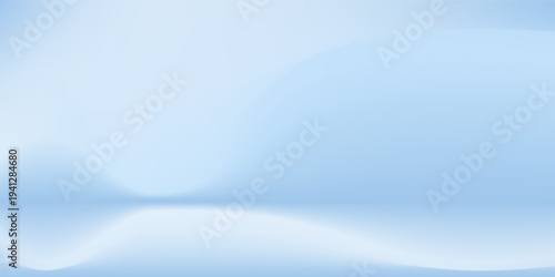 Blue studio room. Limbo light background. Abstract 3d backdrop for product presentation. Minimal wall scene. Showcase, promotion display