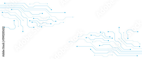Technology connection digital data and big data concept with a circuit