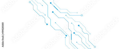 Technology connection digital data and big data concept with a circuit