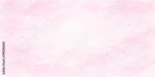 Abstract Soft Pink Watercolor Background with Light Pastel Blush Wash and Gentle Paint Splatter Texture, Feminine Romantic Backdrop for Wedding Templates, Beauty Branding and Elegant Cards.