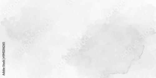 Minimal abstract light gray watercolor wash texture with gentle ink stains, soft paint splashes, and cloudy paper gradient background with subtle grunge effect for creative design use.