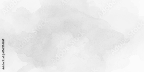 Minimalist light gray and white watercolor texture background with soft paint splatters, delicate ink washes, cloudy gradient paper effect, and subtle grunge details for abstract art design. 