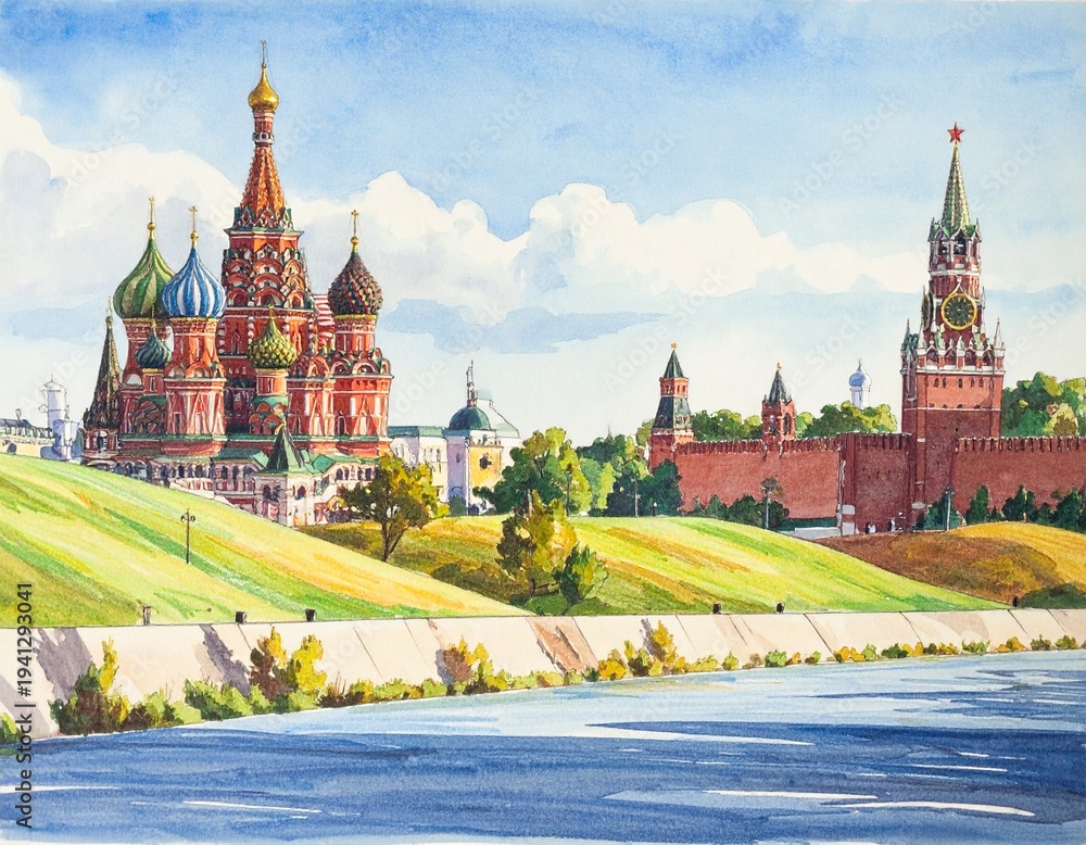 Fototapeta premium Moscow city. 