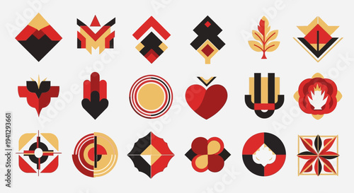 A versatile collection of modern abstract vector illustrations, creating a colorful digital art background perfect for various graphic design projects and contemporary branding