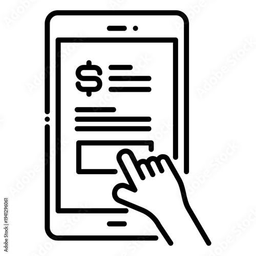 Online Banking on Mobile Phone, Payment Confirmation