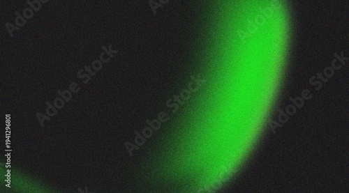 Vibrant green light with grainy texture creates dynamic abstract background